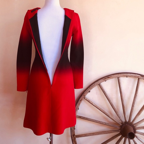 JONATHAN SAUNDERS Ombré All Season Wool Dress NICE - Picture 7 of 8